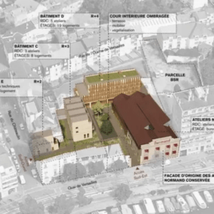 Nantes : les Ateliers Normand, ancien portage foncier de l’EPF Loire-Atlantique, en devenir