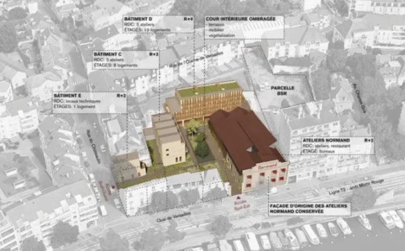 Nantes : les Ateliers Normand, ancien portage foncier de l’EPF Loire-Atlantique, en devenir