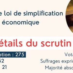 Projet de loi simplification de la vie économique